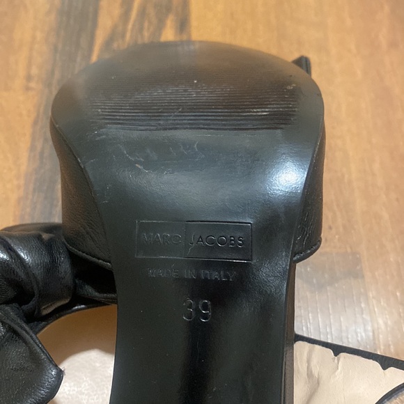 Strappy Black Peep Toe Marc Jacobs Heels, size 39 - Picture 6 of 6